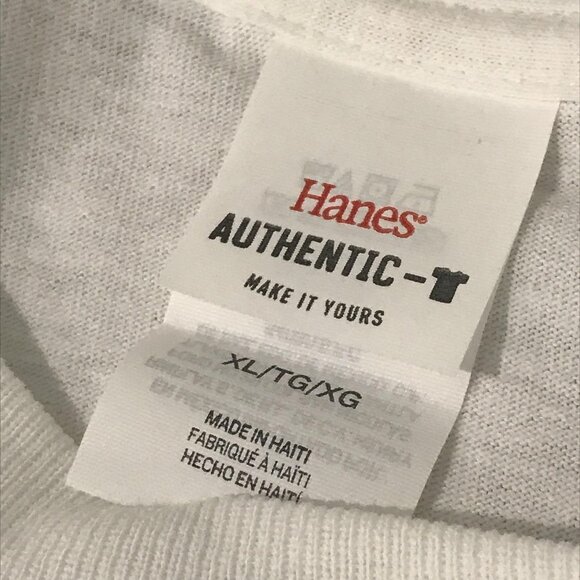 Hustle at Home Mom Shirt Womens Extra Large White Graphic Tee Coffee Hanes - Picture 4 of 6